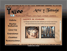 Tablet Screenshot of lorenzoarteytatuaje.com.ar